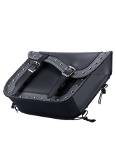 Load image into Gallery viewer, Dream Apparel PVC Motorcycle Saddlebag With Studs