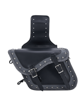 Load image into Gallery viewer, Dream Apparel PVC Motorcycle Saddlebag With Studs