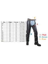 Load image into Gallery viewer, Dream Apparel Denim Look Genuine Leather Chaps