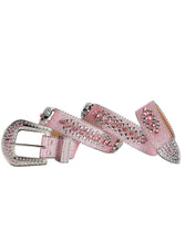 Load image into Gallery viewer, Dream Apparel Premium Strap Men Women Western Fashion Pink Bling Bling Rhinestones Diamond Belts