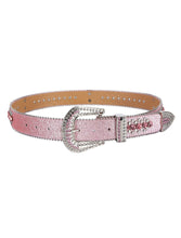 Load image into Gallery viewer, Dream Apparel Premium Strap Men Women Western Fashion Pink Bling Bling Rhinestones Diamond Belts