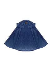 Load image into Gallery viewer, Dream Apparel Men's Biker Cutoff Cotton Shirt Stonewash Ocean Blue