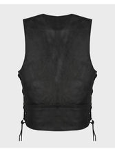 Load image into Gallery viewer, Men's Leather Vest With Buffalo Nickel Snaps