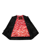 Load image into Gallery viewer, Mens SOA Vest Red Thred Club Vest, Conceal Carry Pockets, Red Paisley Lining