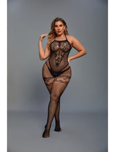 Load image into Gallery viewer, Dream Apparel Women's Black Sexy Teddy Lingerie Bodysuits, Mesh Babydoll, One Size Fishnet Dress