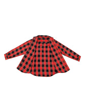 Load image into Gallery viewer, Dream Apparel Men’s Black &amp; Red Flannel Shirt Plaid Long Sleeve with Chest Pockets
