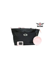 Load image into Gallery viewer, Woman Black &amp; Pink Shoulder Purse
