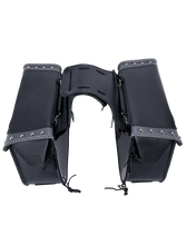 Load image into Gallery viewer, Dream Apparel PVC Motorcycle Saddlebag With Studs
