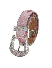 Load image into Gallery viewer, Dream Apparel Premium Strap Men Women Western Fashion Pink Bling Bling Rhinestones Diamond Belts
