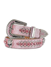 Load image into Gallery viewer, Dream Apparel Premium Strap Men Women Western Fashion Pink Bling Bling Rhinestones Diamond Belts

