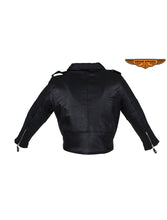 Load image into Gallery viewer, Teens Leather Motorcycle Jacket
