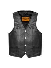 Load image into Gallery viewer, Kids Regular Plain Vest Genuine Leather
