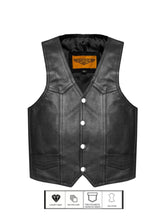 Load image into Gallery viewer, Kids Regular Plain Vest Genuine Leather
