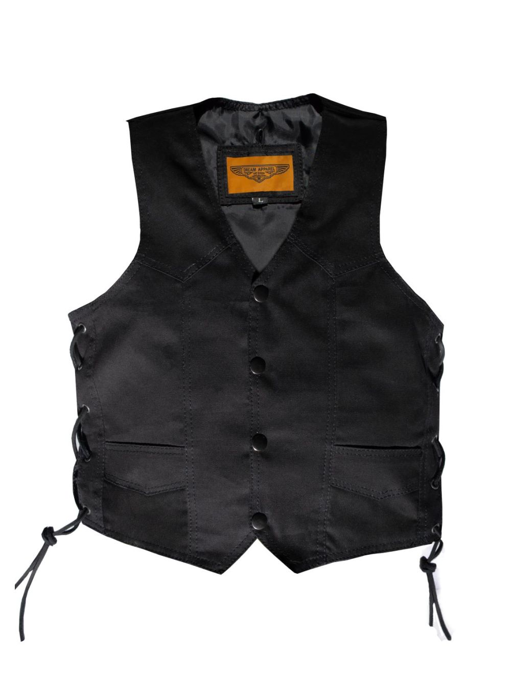 Kid's Black Denim Vest