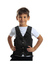 Load image into Gallery viewer, Kid&#39;s Black Denim Vest
