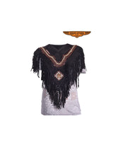 Load image into Gallery viewer, Women Poncho with Fringes
