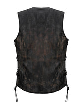 Load image into Gallery viewer, Women&#39;s Distressed Brown Naked Leather Vest
