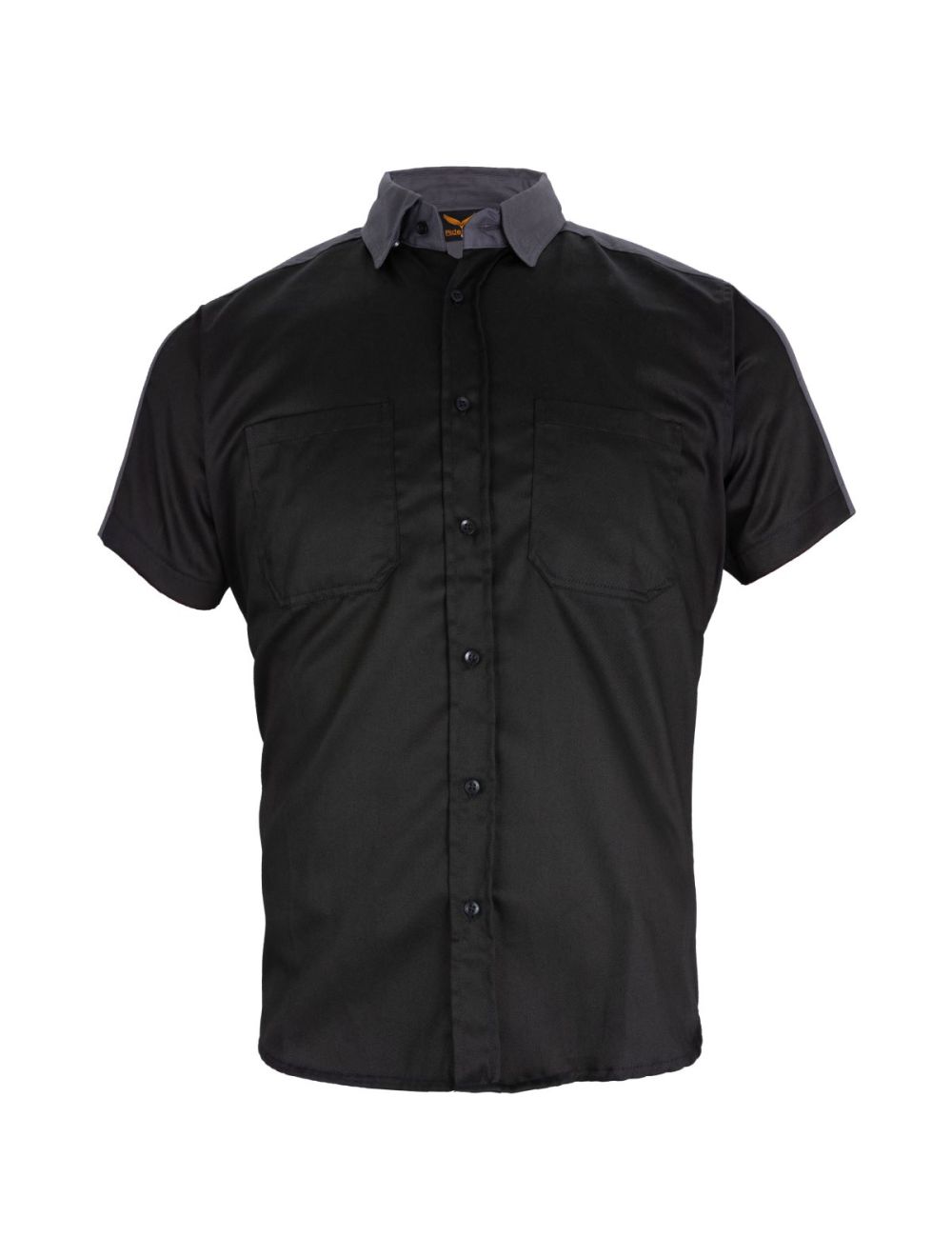 Dream Apparel Mechanic Shirt with Reflector on Back Straight Bottom Grey/Black