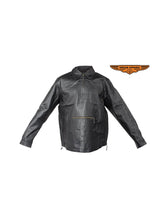 Load image into Gallery viewer, Mens Pullover Leather Shirt
