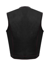Load image into Gallery viewer, Men&#39;s Vest Black Liner, Zipper &amp; Snaps
