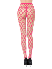 Load image into Gallery viewer, Dream Apparel Women Rhinestones Lingerie Fishnet Mesh Bling Bling Stockings Pants Sexy Pantyhose
