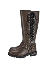 Load image into Gallery viewer, Dream Apparel® Women Long Biker Boots Brown

