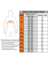 Load image into Gallery viewer, Men&#39;s Black Vest Diamond Design White Thread Denim
