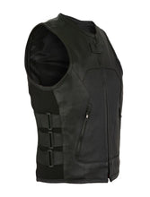 Load image into Gallery viewer, Dream Apparel Women Leather Vest with side straps Conceal Carry Motorcycle Vest
