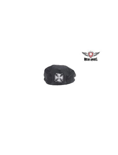 Leather Cap With Chopper