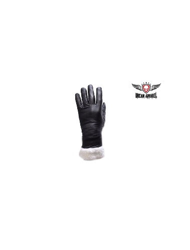 Full Finger Women's Gloves With Faux Fur