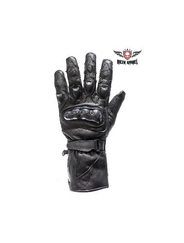 Men's Padded Leather Racing Gloves