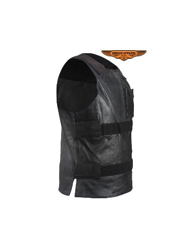 Men's Leather Bullet Replica Vest